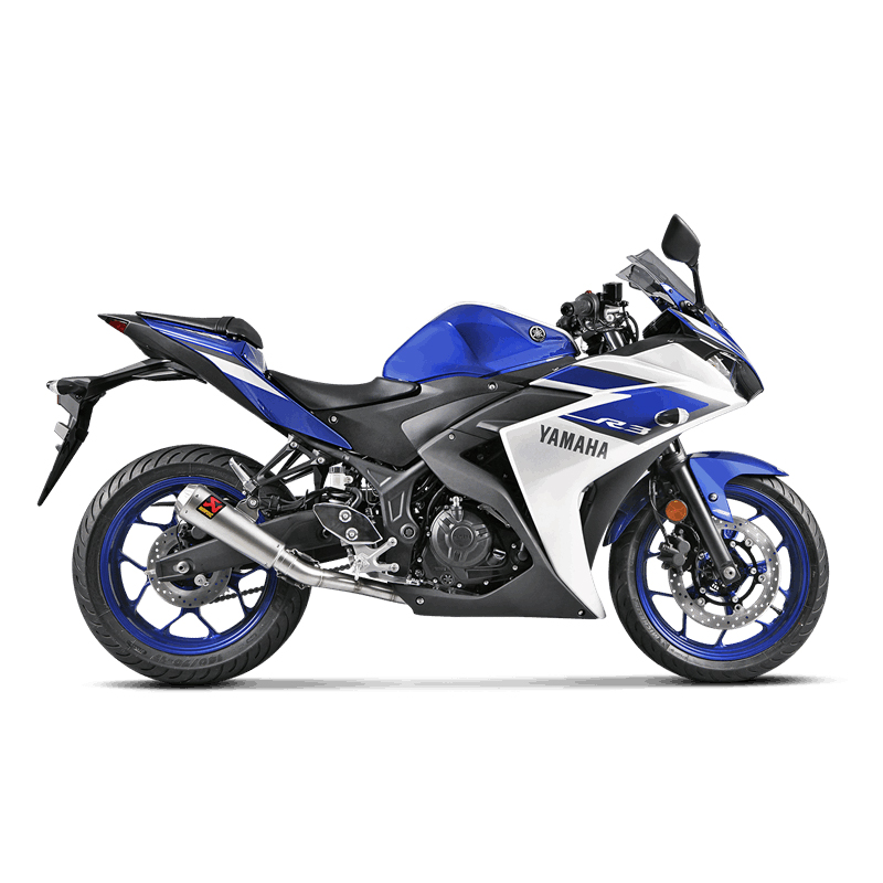 Akrapovic Racing Line (SS) sistema de escape para Yamaha MT-03 2016-2019, YZF-R25 2014-, YZF-R3 2015-