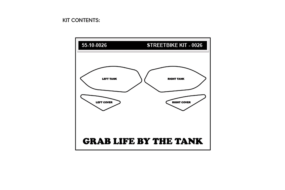 Almohadillas de tracción Stompgrip híbridas, para Honda CB400F / CB500F / CBR500R, 2013-2015