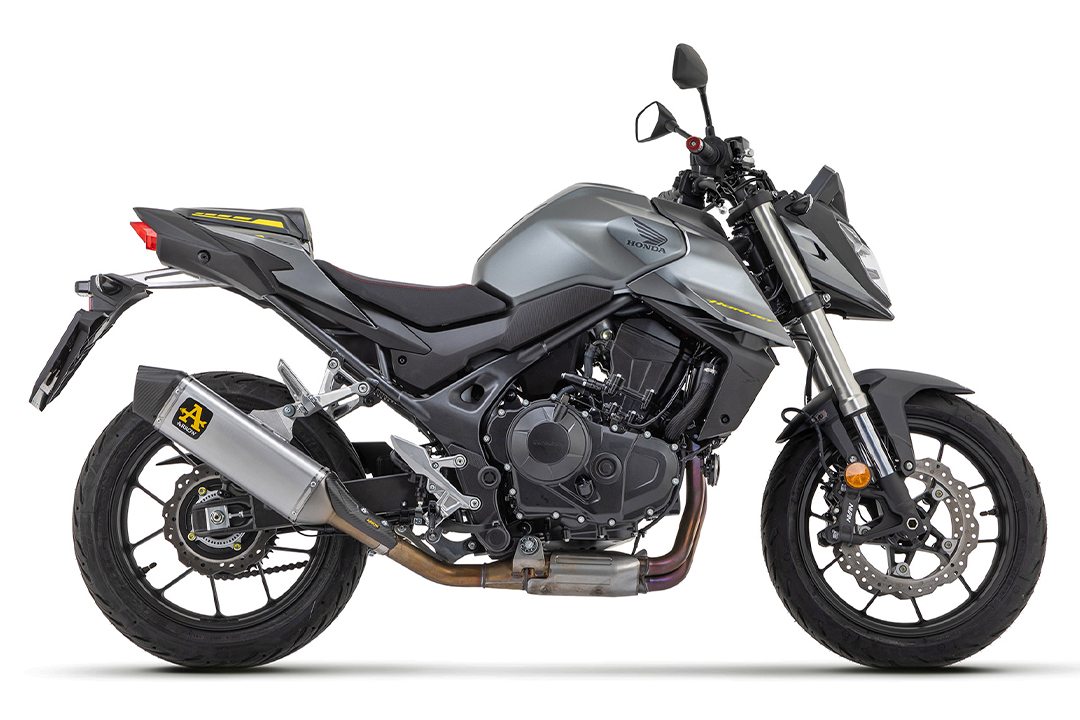 ARROW VELOCE DARK Slip-On Titanio para Honda CB 750 Hornet año del modelo 2023-
