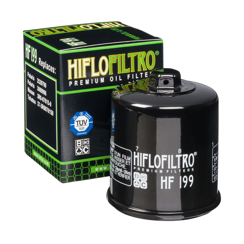 HIFLO filtro de aceite HF199 para diversos modelos Indian Scout y Polaris ATV con kit de aro tórí