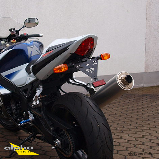 Soporte de matrícula alpha Technik Suzuki GSXR1000; Tipo WVBZ; Año del modelo 2003-