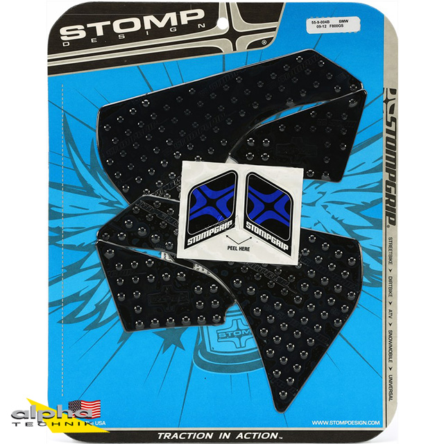 Stompgrip negro, Volcano, para BMW F800GS, 2009-2012