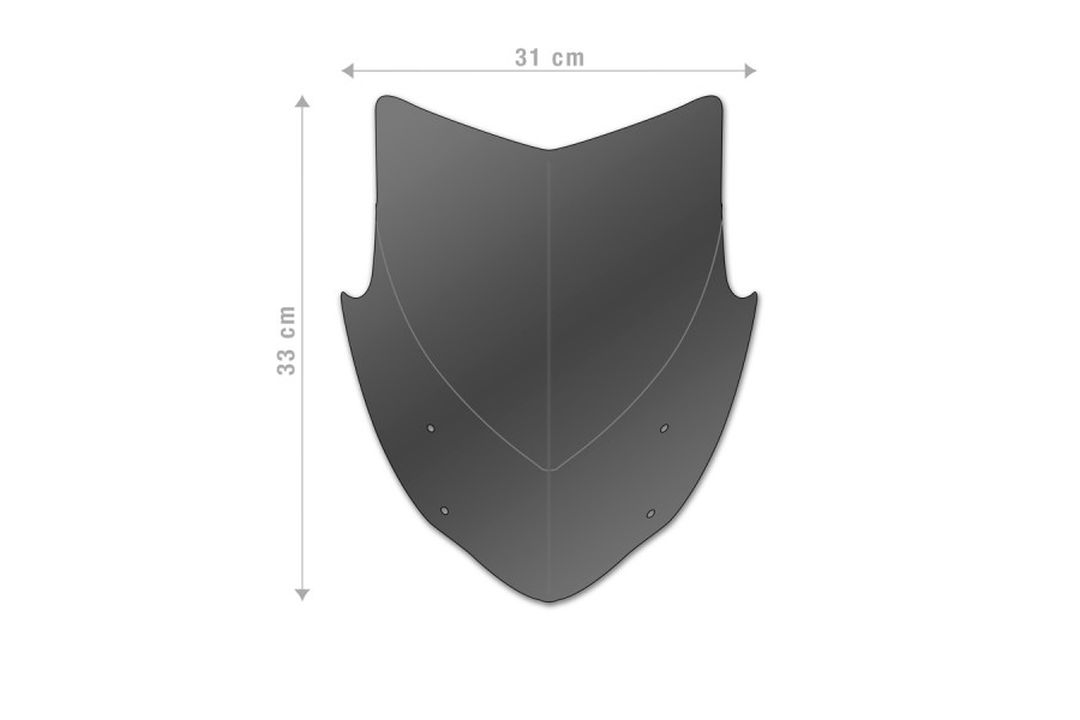 Barracuda Cúpula Aerosport Plexiglás para KTM 1290 Super Duke 2017 - 2018