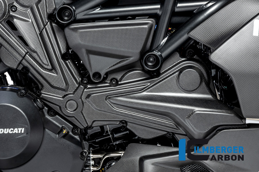 Cubierta de correa dentada de carbono Ilmberger para cilindro horizontal, mate, Ducati Diavel 1260, 2019-