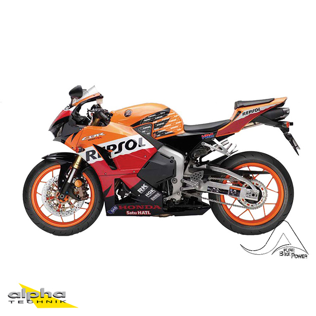 Stompgrip negro, Volcano, para Honda CBR600RR, 2013-2023