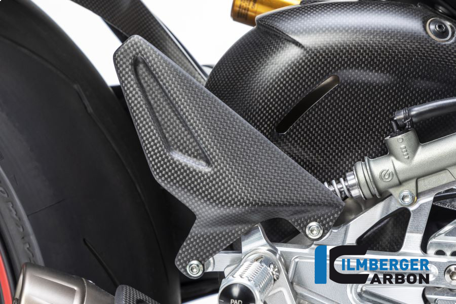 Protector de talón de carbono Ilmberger lado derecho mate para Ducati Panigale V4 / V4S / V2 y Streetfighter V4 / V2