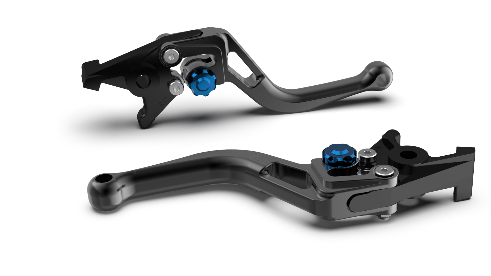 Maneta de freno LSL BOW R82, corta, negro/azul