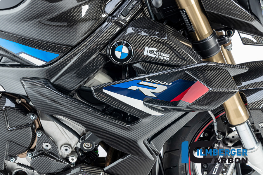 Ilmberger Carbon panel lateral de carenado lado derecho, brillante, BMW S1000R 2021-