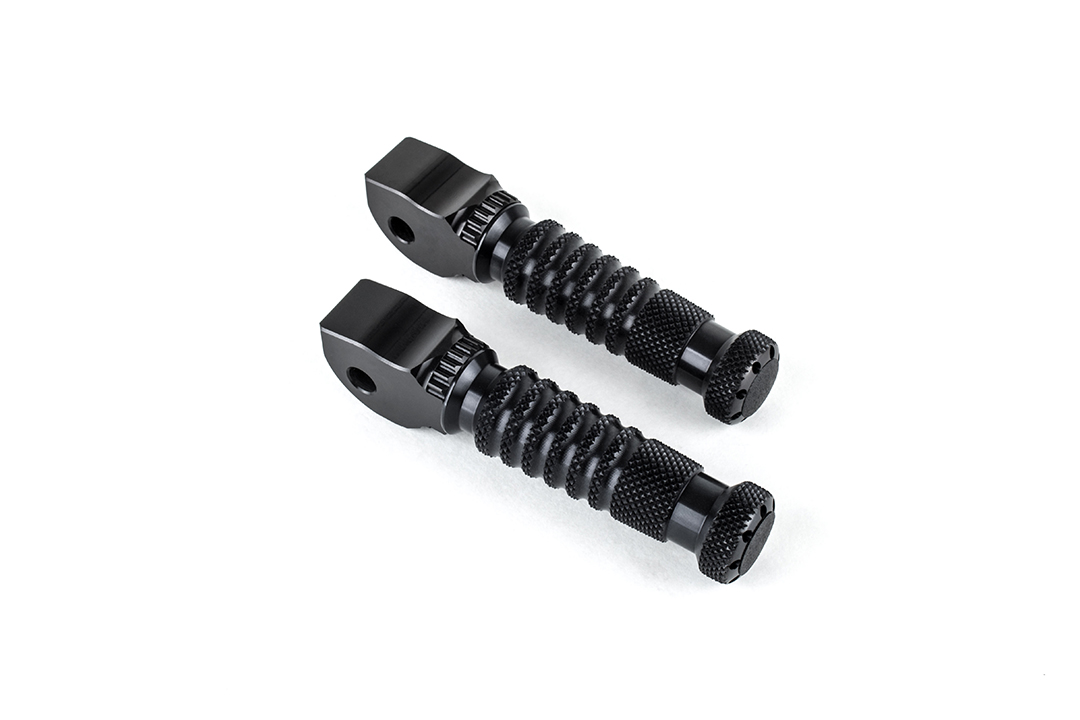 Kit de estriberas de repuesto Gilles Sport, pasajero, negro para Yamaha MT-07 Tracer, Tracer 700