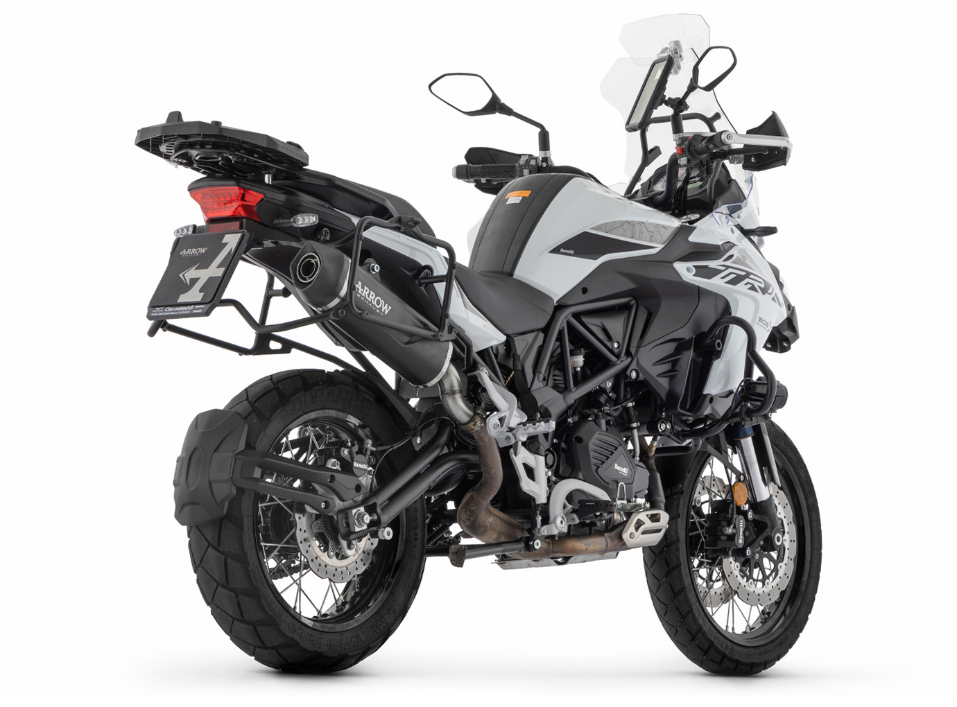 ARROW Silenciador INDY RACE EVO Aluminio OSCURO para Benelli TRK 502 X Año modelo 2021-