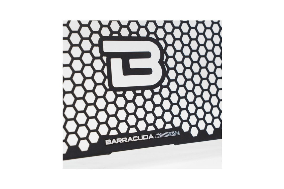Barracuda protección del radiadoz, Aluminio negro, para Kawasaki Z650 a partir del año de modelo 2017-