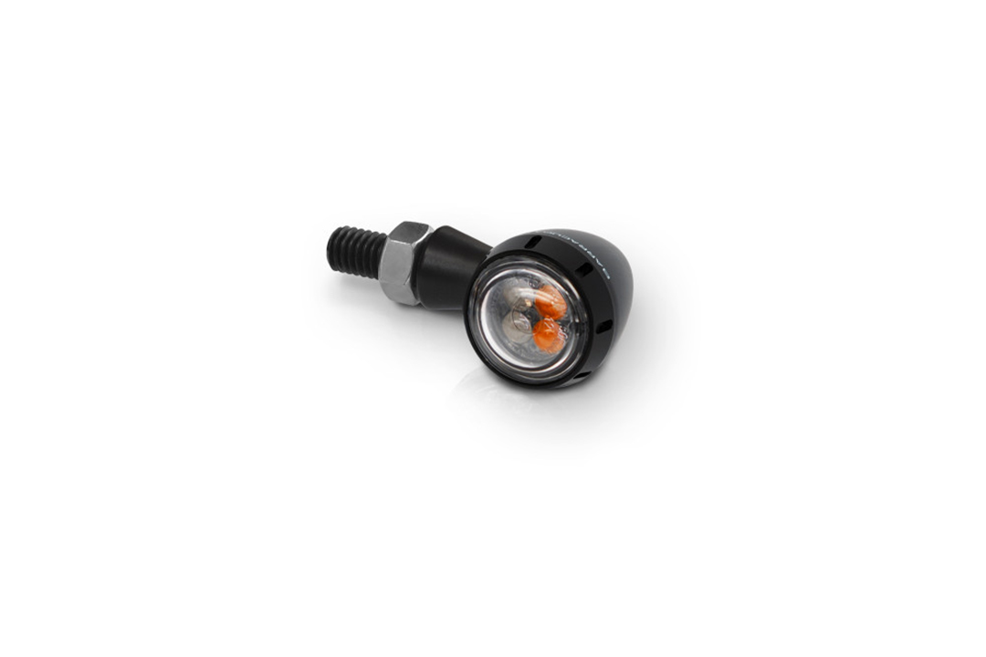 Barracuda luz de intermitente S-LED 3 B-LUX con luz trasera y luz de freno integradas, negro
