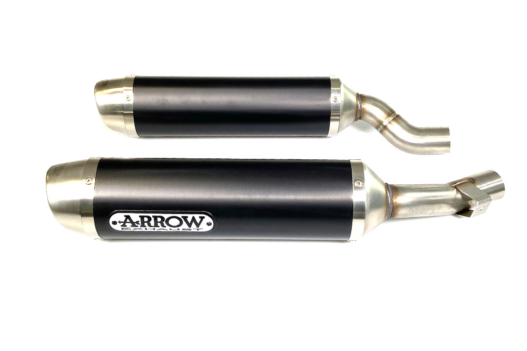 ARROW THUNDER para Kawasaki Z1000 2010-, Aluminio negro