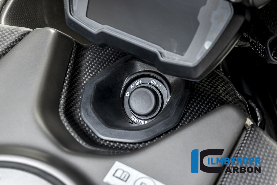 Cubierta de encendido Ilmberger de carbono, mate, Ducati Diavel 1260, 2019-