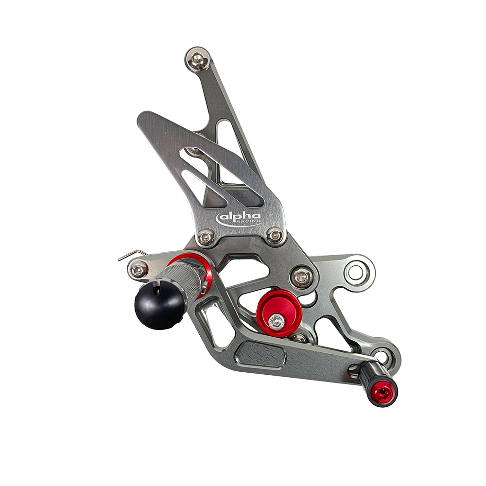 >TRACK< Sistema de Estriberas de color titanio Yamaha FZ1 (Fazer) 2006-2015 / FZ8 (Fazer) 2010-2013 ABE