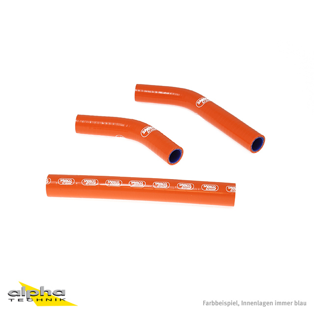 Kit de mangueras de silicona SAMCO SPORT naranja para KTM SX250 XC250 XC300 año de modelo 2007-2010