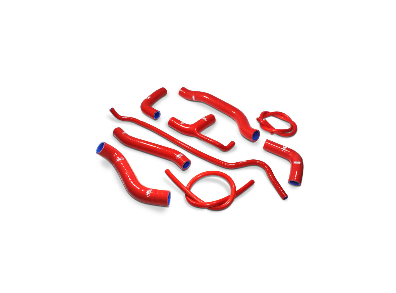 Kit de Mangueras de Silicona SAMCO SPORT rojo para Ducati Monster 821 EURO 4 y Monster 1200S R EURO 4 Modelo Año 2017-2020