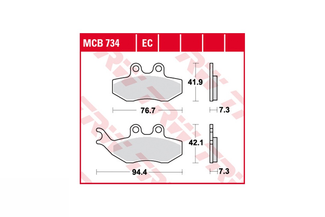 TRW pastillas del frenosatz MCB734EC