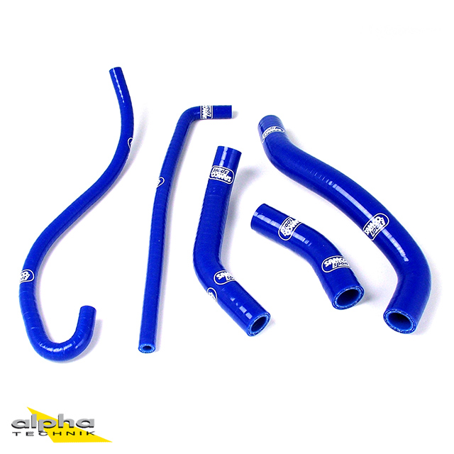 SAMCO SPORT Kit de mangueras de silicona azul para Yamaha RD125LC año de modelo 1983-1989