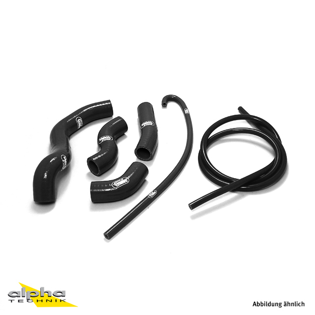Kit de Mangueras de Silicona SAMCO SPORT de 6 Piezas Negro para Kawasaki Z800 Año del Modelo 2013-2016