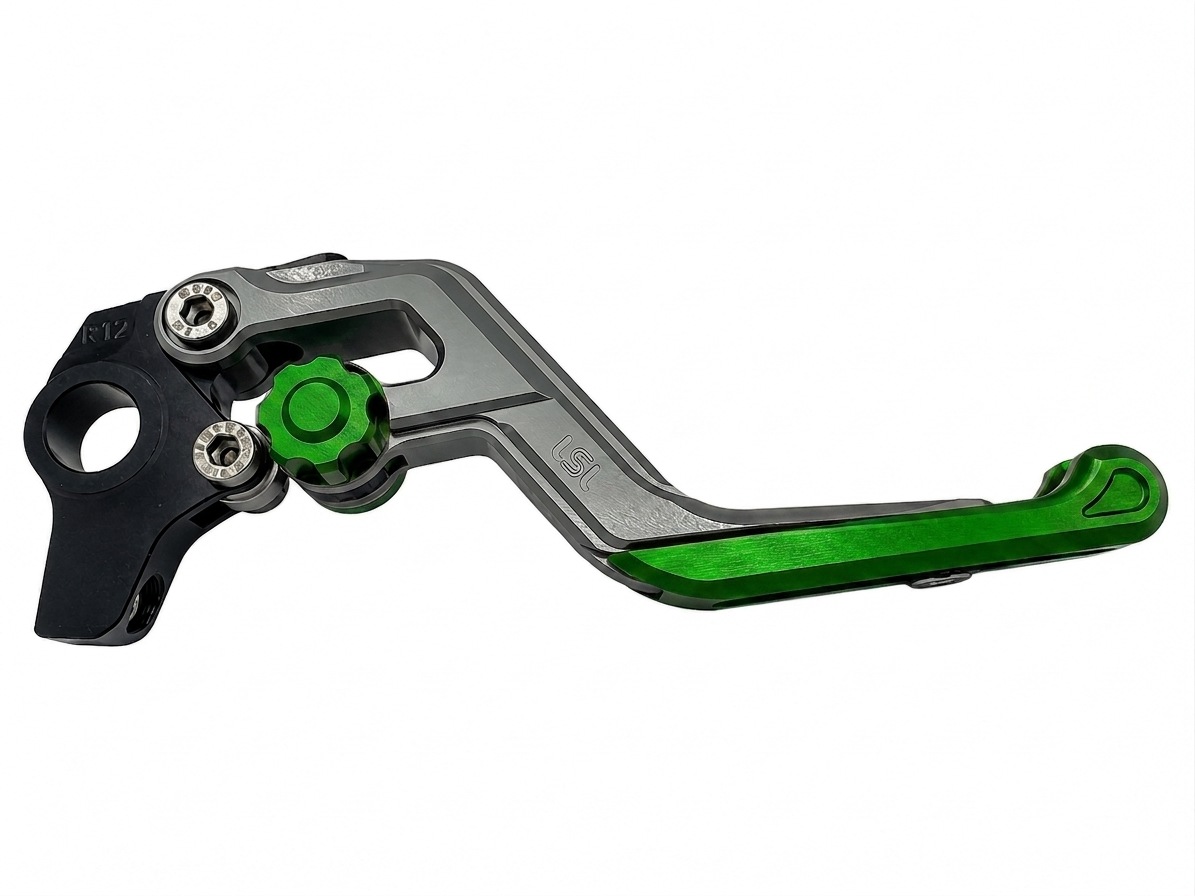 LSL ERGONIA Maneta de freno R69 Plata/Verde/Verde