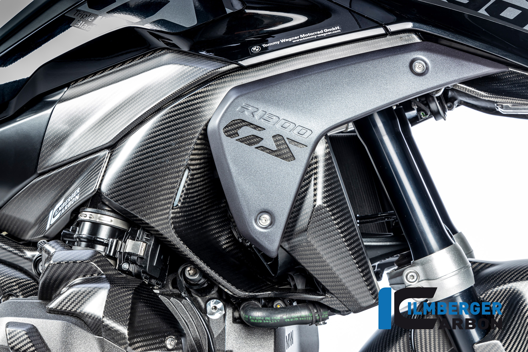 Carenado de Salida de Aire de Carbono Ilmberger lado derecho, mate, BMW R1300GS 2023-