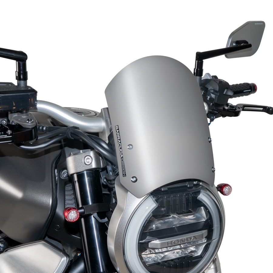 Parabrisas Barracuda Aerosport Aluminio Plata para Moto Guzzi V7 III