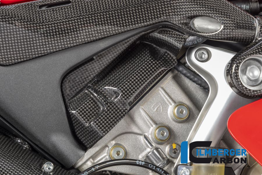 Tapa de culata de carbono Ilmberger lado derecho brillante para Ducati Panigale V4 / V4S y Stretfighter V4