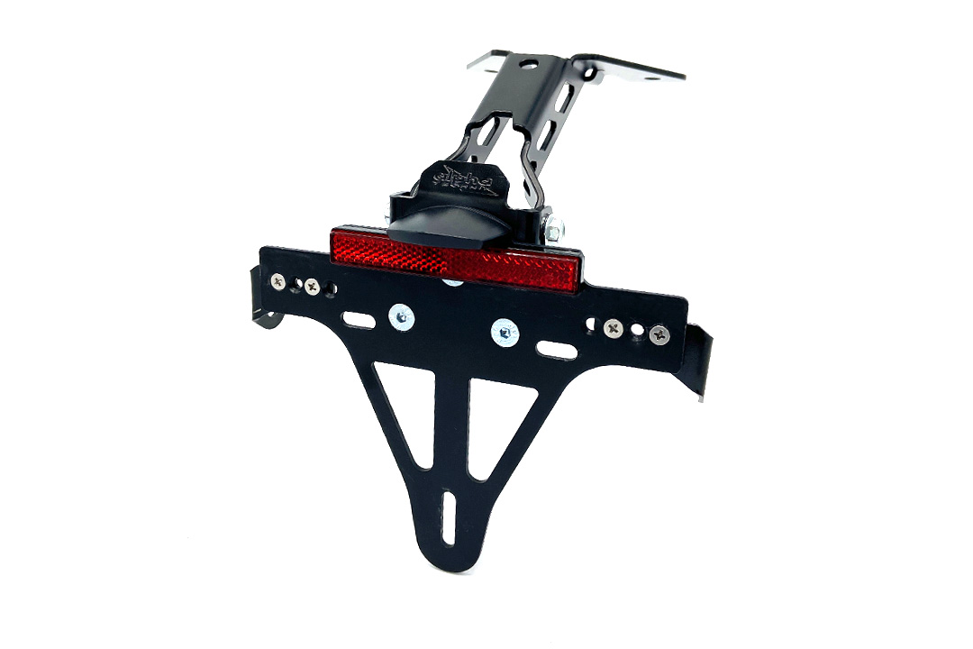 Soporte de matrícula alpha Technik para Aprilia RS125 y Tuono 125, Tipo XA / XT, Año del modelo 2021-