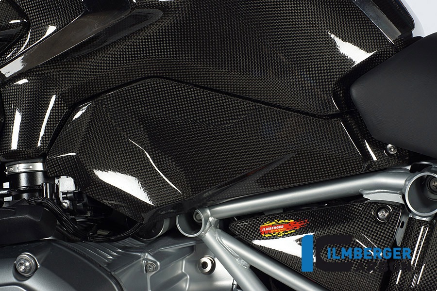 Ilmberger Carbon cubierta inferior depósito de gasolina lado izquierdo , Carbono