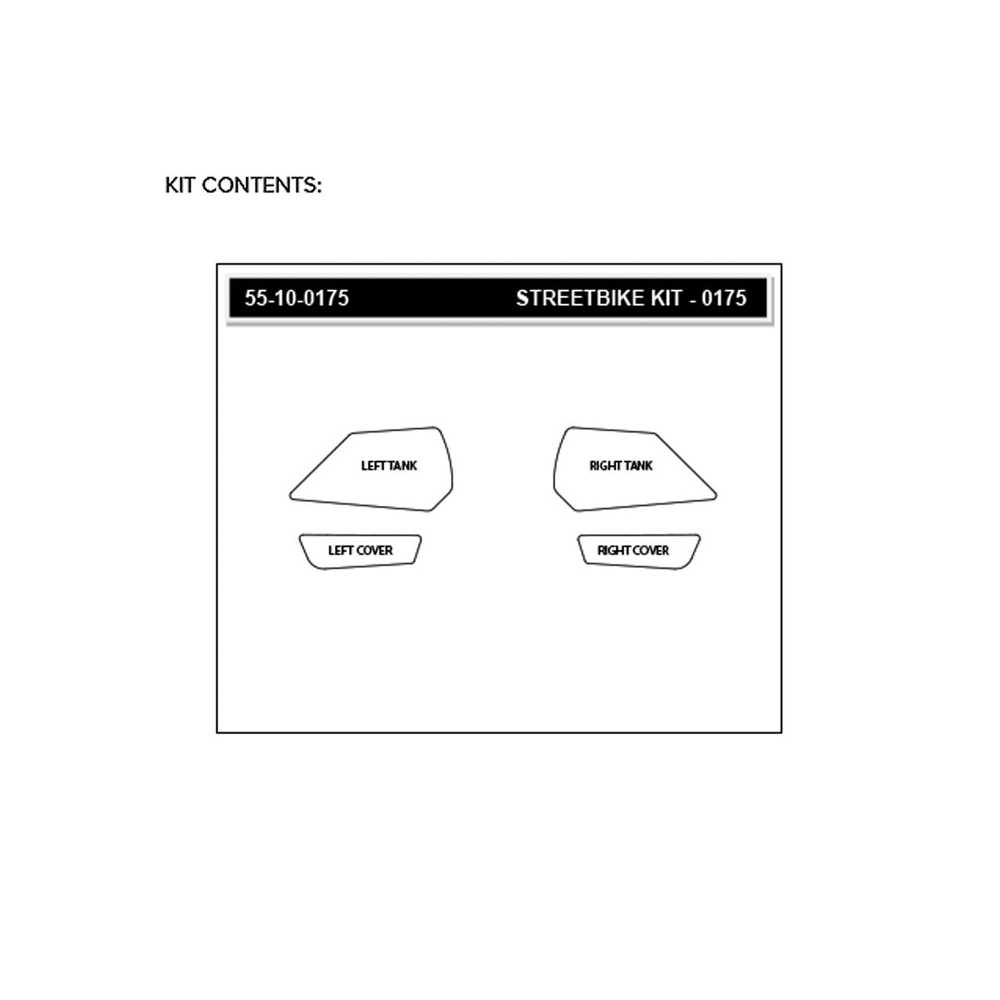 Stompgrip Traction Pads transparentes, para BMW F900XR, 2020-2025