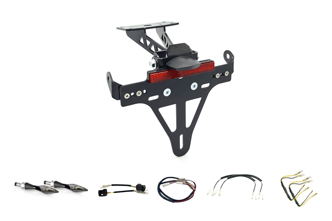 Kit Portamatrículas e Intermitentes X-LED alpha Technik para Yamaha MT-07 RM33 / RM34 a partir del año de modelo 2021- (Trasero)