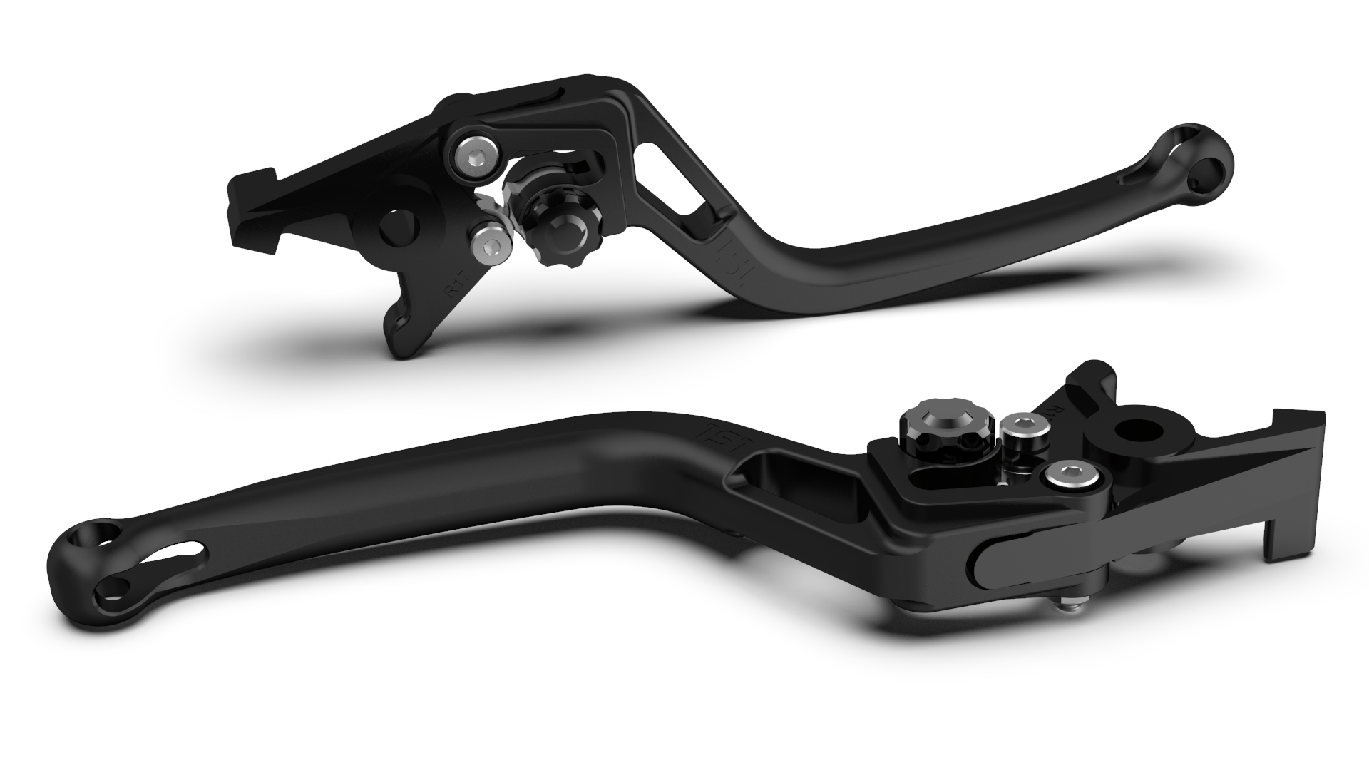 LSL maneta del embrague BOW L83R, negro granallado/negro