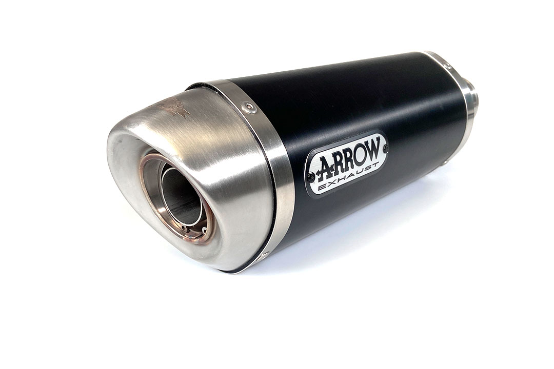 Escape ARROW DARK THUNDER con tapa final de acero inoxidable para KTM 125RC / 390RC / 125 DUKE / 390 DUKE 2017-2020