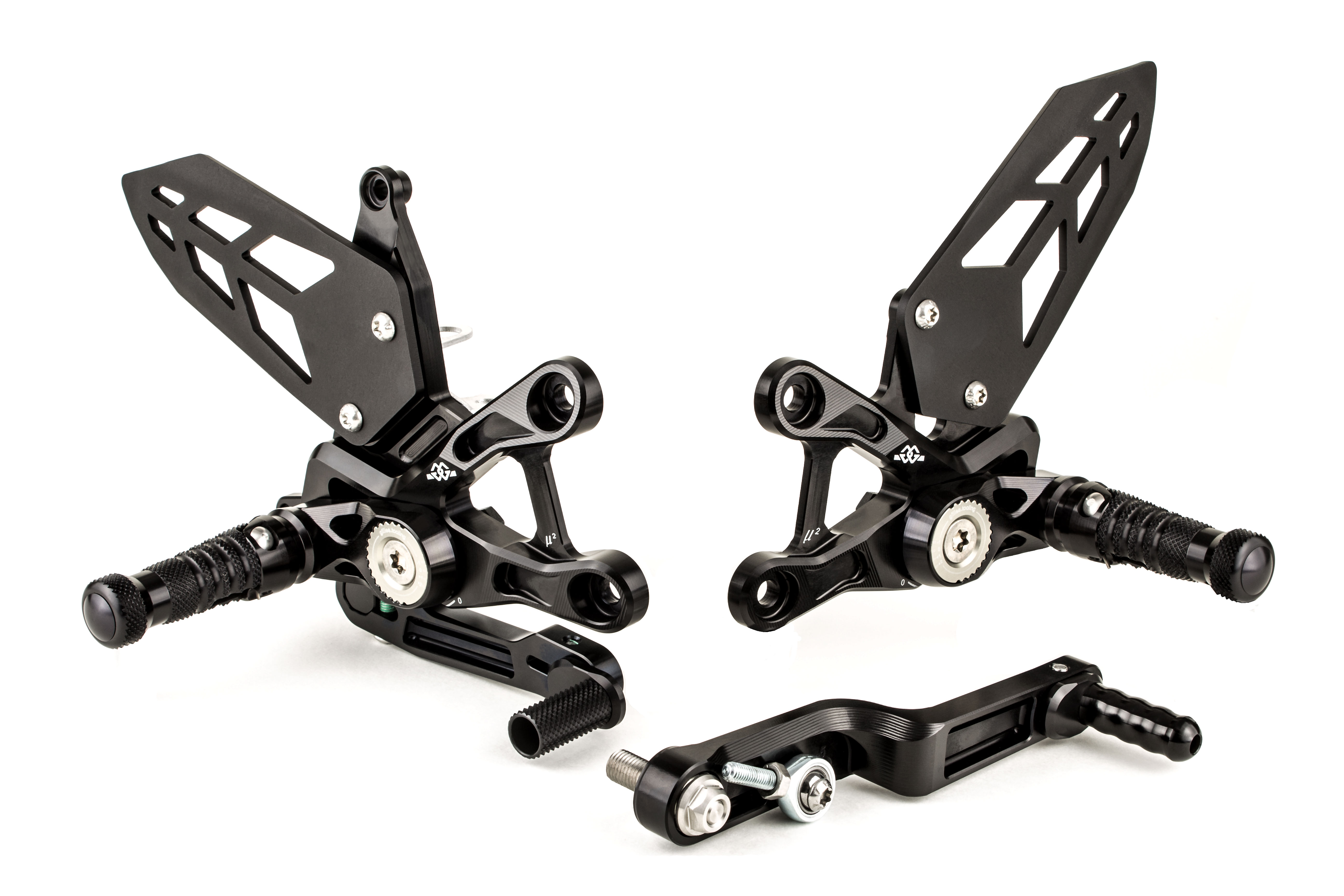 GILLES MUE2 reposapiésenanlage para Suzuki GSXR1000(R) DM negro