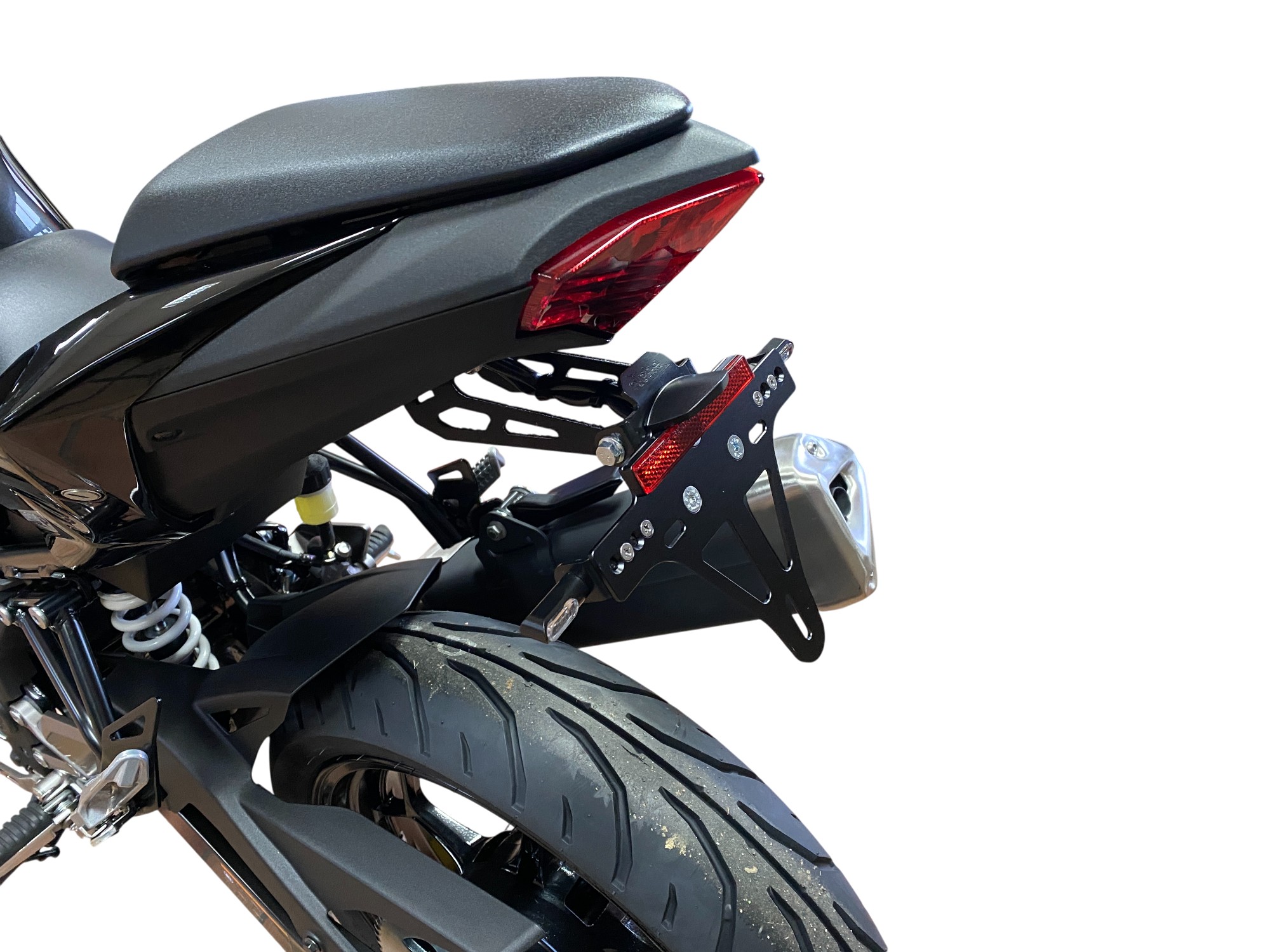 alpha Technik Kennzeichenhalter Kawasaki Z125 und Ninja 125, Modelljahr 2018-