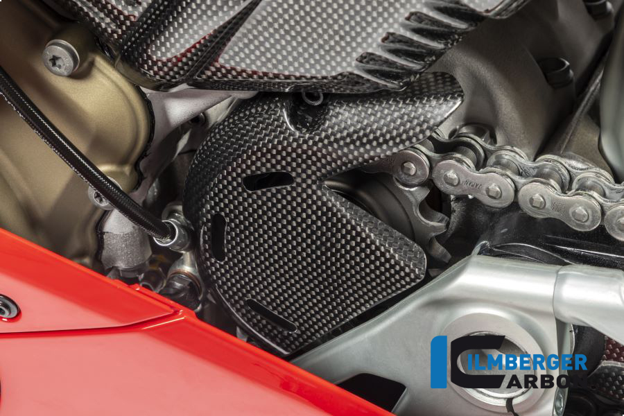 Cubierta de piñón de carbono Ilmberger brillante Ducati Panigale V4/V4S /V4 R