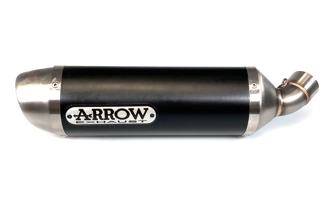 ARROW Escape DARK STREET THUNDER Aluminio negro para Ducati Monster 696 / 796 / 1100 2008-2014
