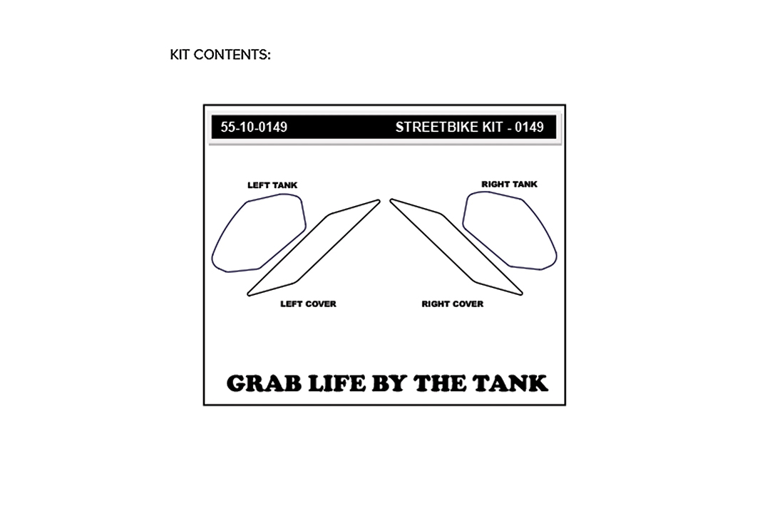 Stompgrip transparente, Icon, para Kawasaki Ninja 400, 2018-2024