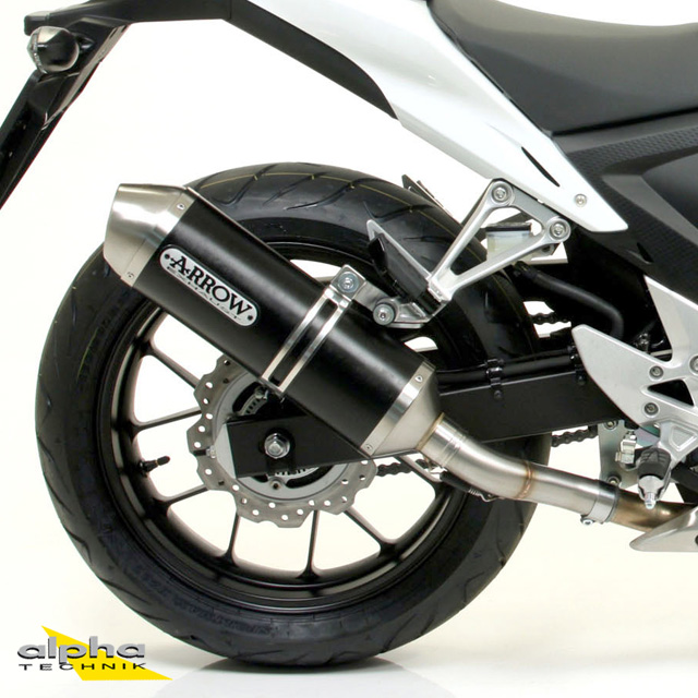 Escape ARROW RACE TECH para Honda CB500F / CBR500R / CB500X 2013- de aluminio, negro