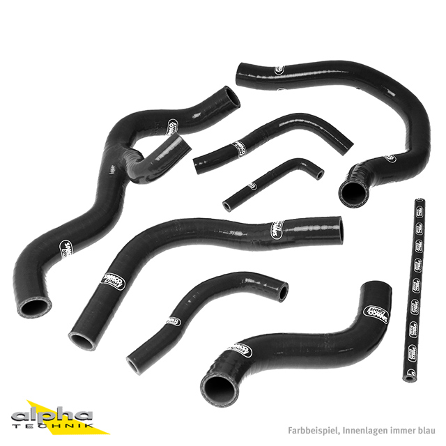 Kit de mangueras de silicona SAMCO SPORT negro para Honda CB600F Hornet año del modelo 2007-2014