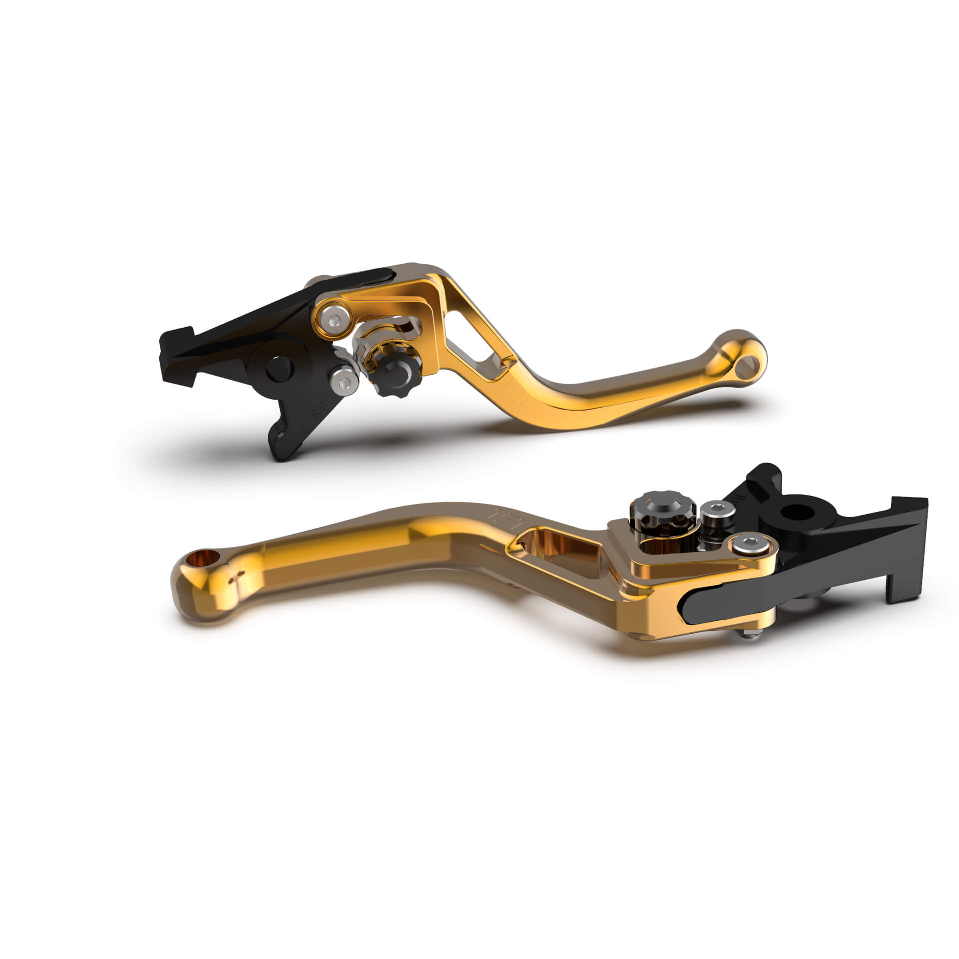 Maneta de freno LSL BOW R43R, corta, oro/negro