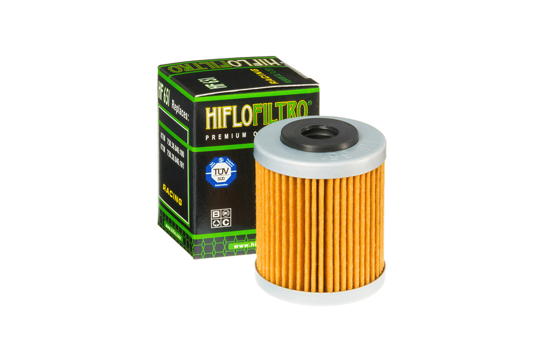 Filtro de filtro de aceite HIFLO HF651 para diversos modelos Husqvarna / KTM