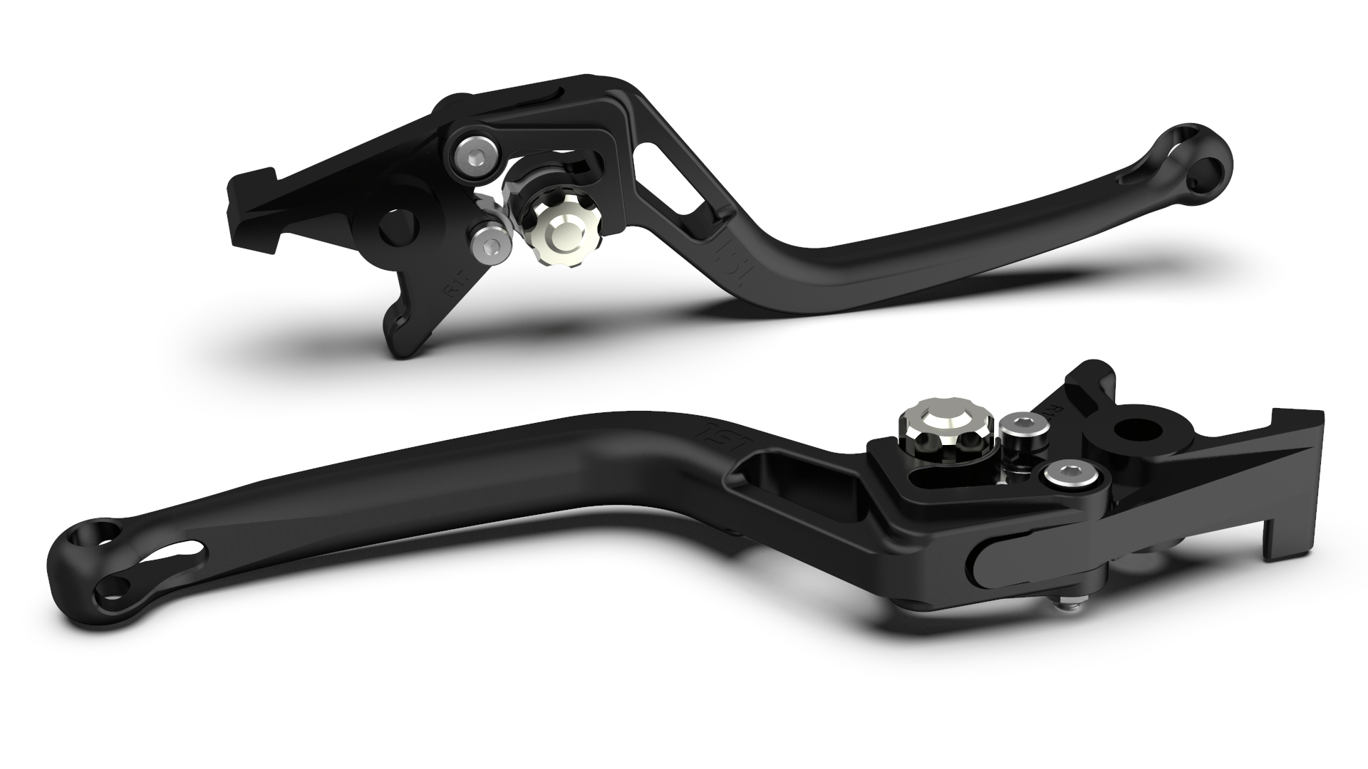 LSL maneta del embrague BOW L66R, negro chorreado con perlas/plata