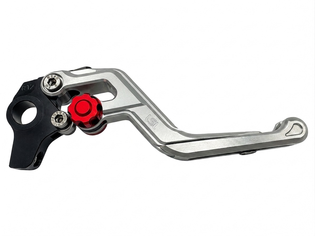 LSL ERGONIA Maneta de freno R20 Plata/Rojo/Plata