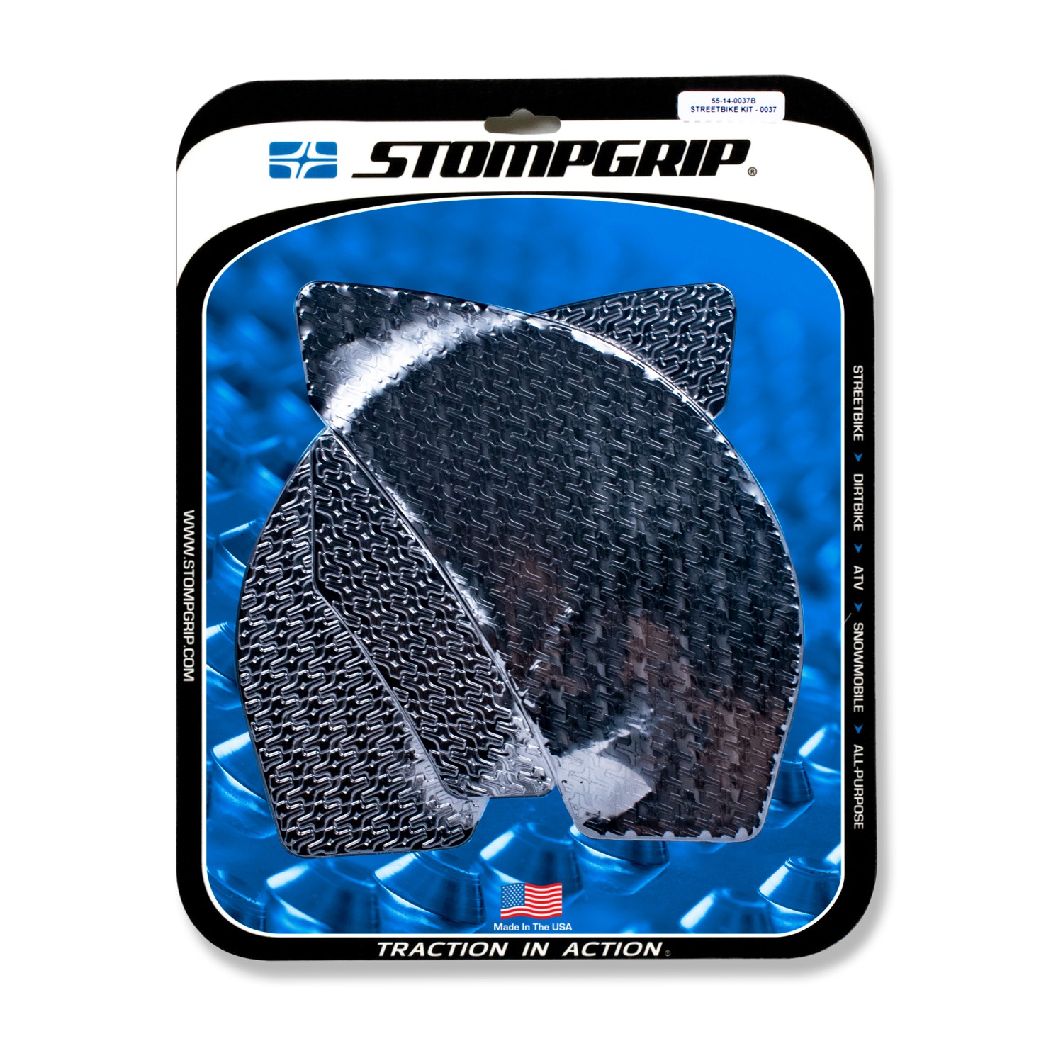 Almohadillas de tracción Stompgrip negras, para Kawasaki ZX6R Ninja, 2009-2025