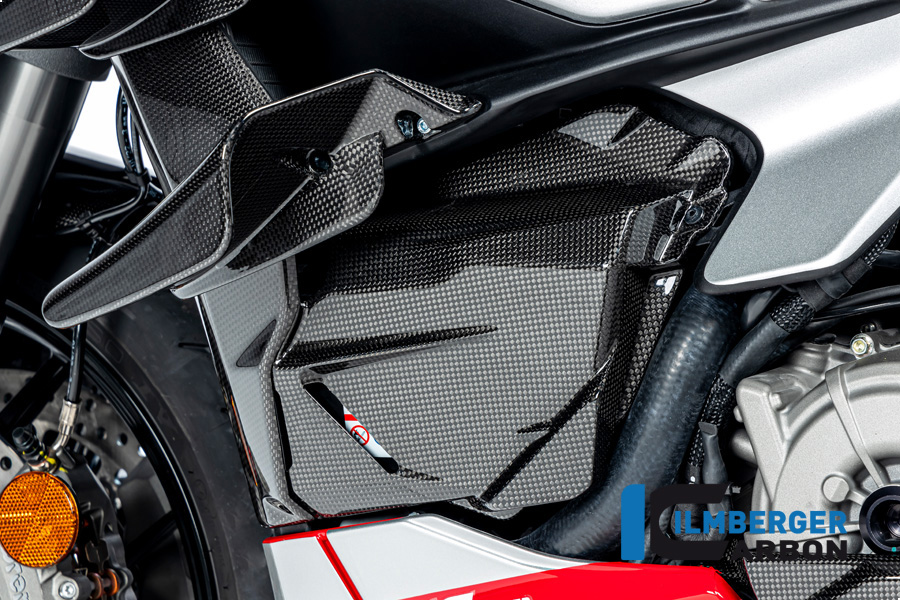 Cubierta de batería de carbono Ilmberger, brillante, Ducati Streetfighter V2, 2022-