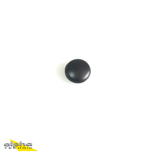 Tapón de cierre 10,0 mm (PVC, negro)