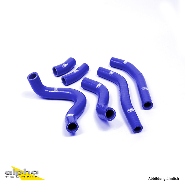 Kit de Mangueras de Silicona SAMCO SPORT Diseño OEM azul para Honda CRF450R Año del modelo 2015-2016