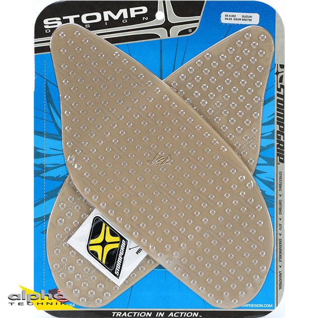 Stompgrip transparente, Volcano, para Suzuki GSXR600, 750, 2004-2005